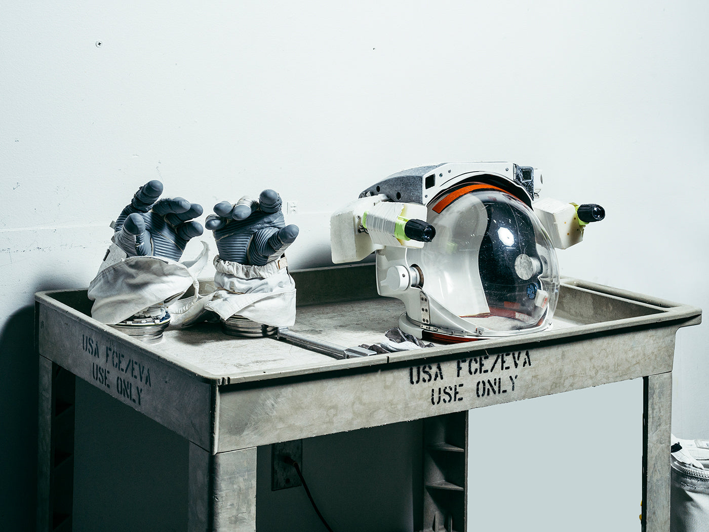 Astronaut equipment at NASA. Photo by Mattia Blasamini