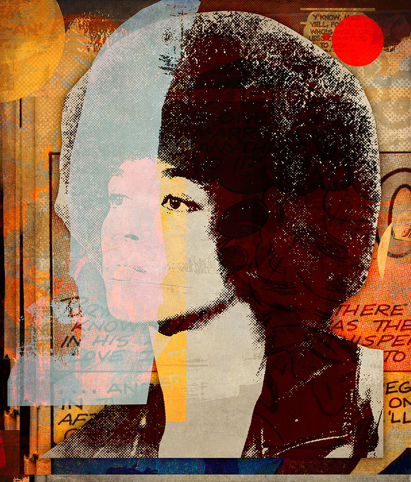 Angela Davis (with pink) by Peter Horvath 76.2 × 91.4 cm, 2018.