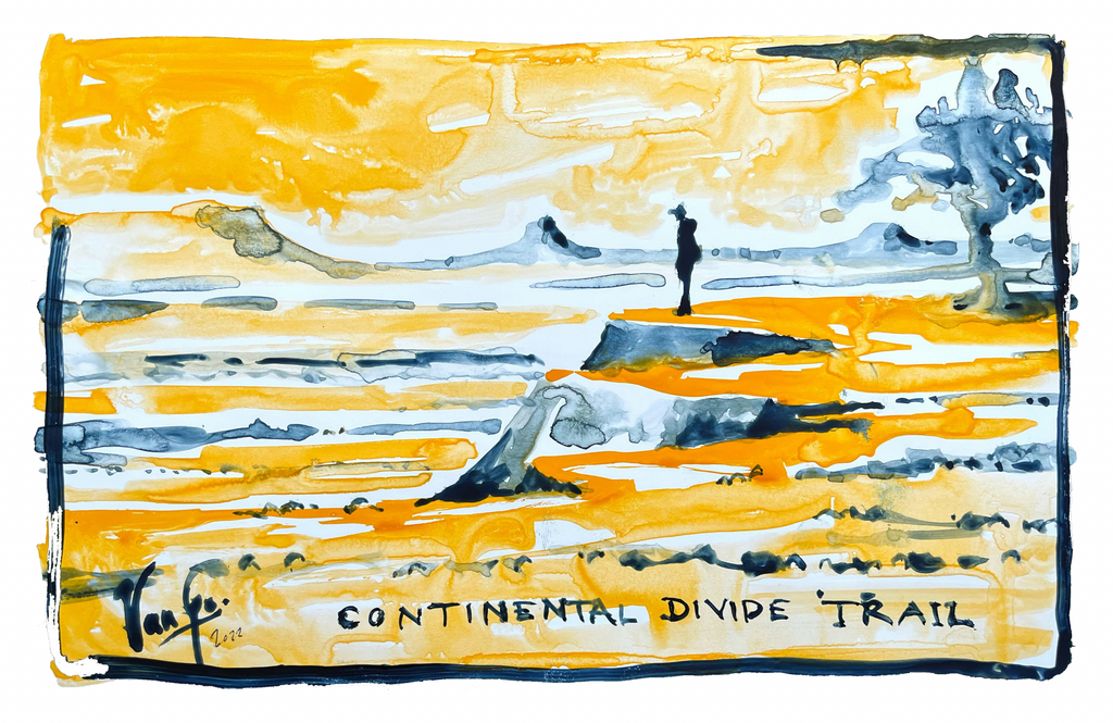 Illustration from the Continental Divide Trail by Tim Voors