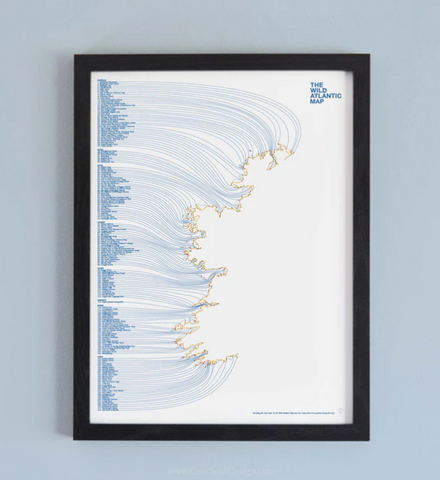 Wild Atlantic Map Print