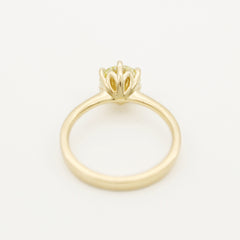 Protea Engagement Ring Yellow Gold Diamond