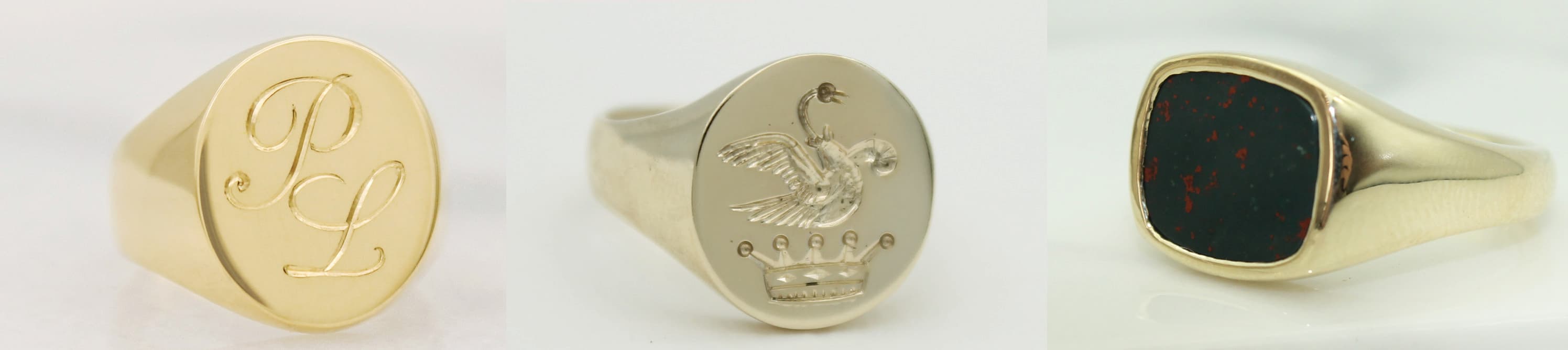 Ideas for signet ring engravings for fathers day gifts.