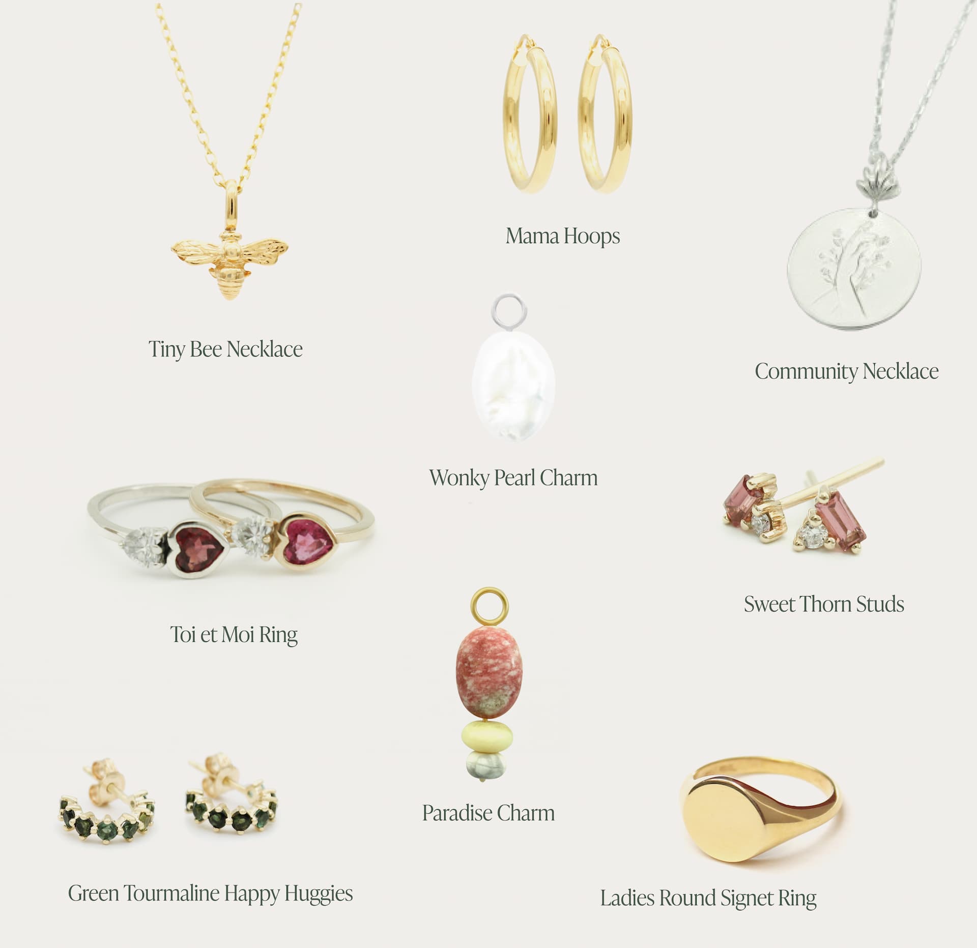 Anna Rosholt's Mother's Day gift guide showing off 9 beautiful pieces of jewellery that mothers will love.