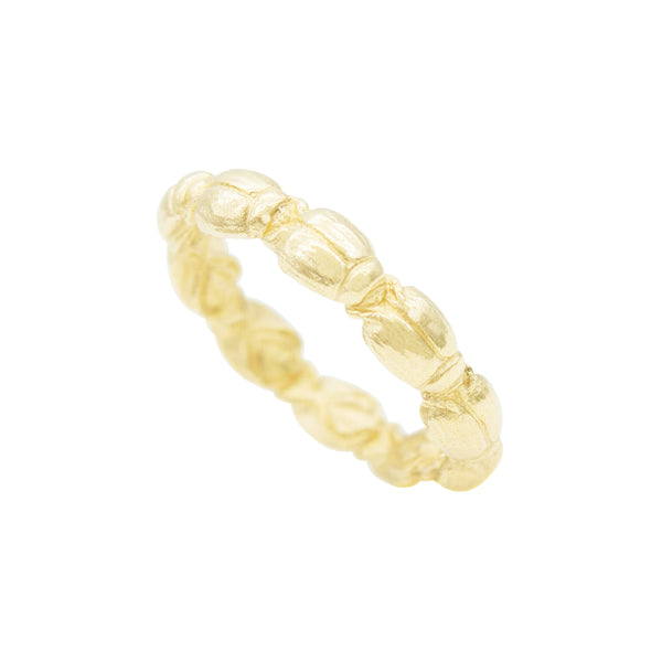 Tiny Beetle Eternity Ring