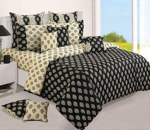 Swayam Black Cream Shades Of Paradise Duvet Cover Set Olivetheory