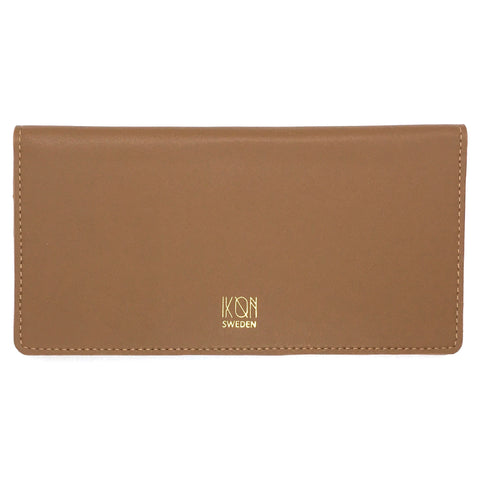 Cognac coloured cactus leather wallet from IKON Sweden