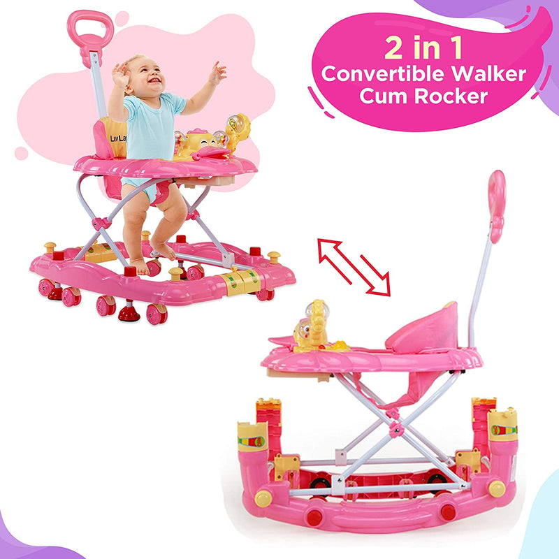 luvlap baby walker with rocker