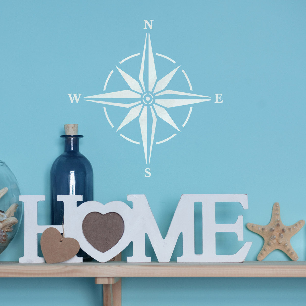 Compass Rose Stencil Reusable Nautical Decor Template Craftstar 1654