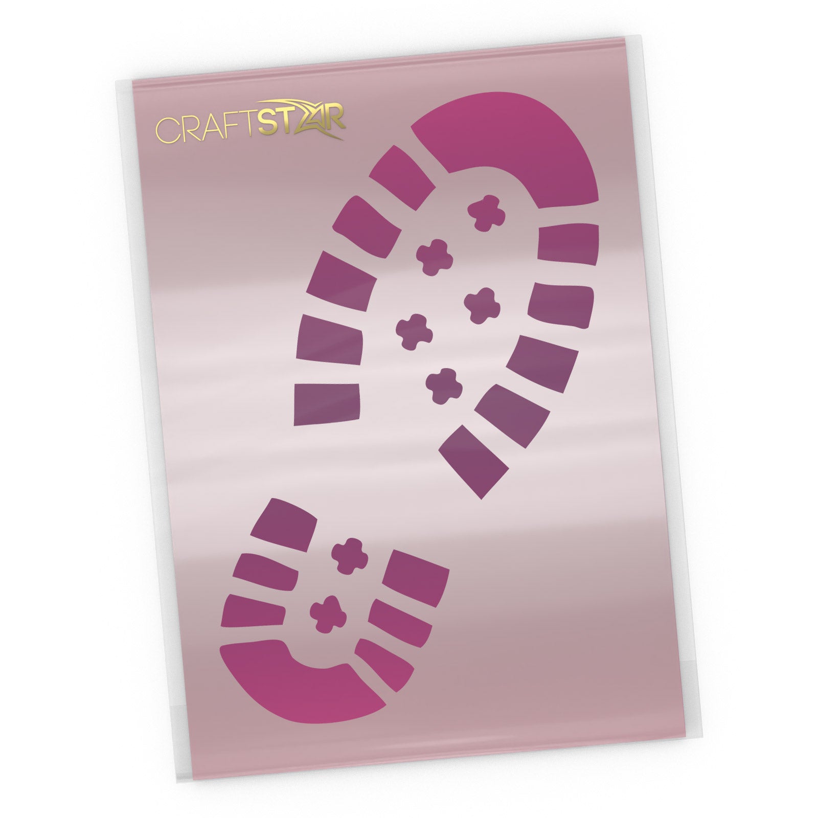 Footprint Stencil Boot / Shoe Print Template CraftStar