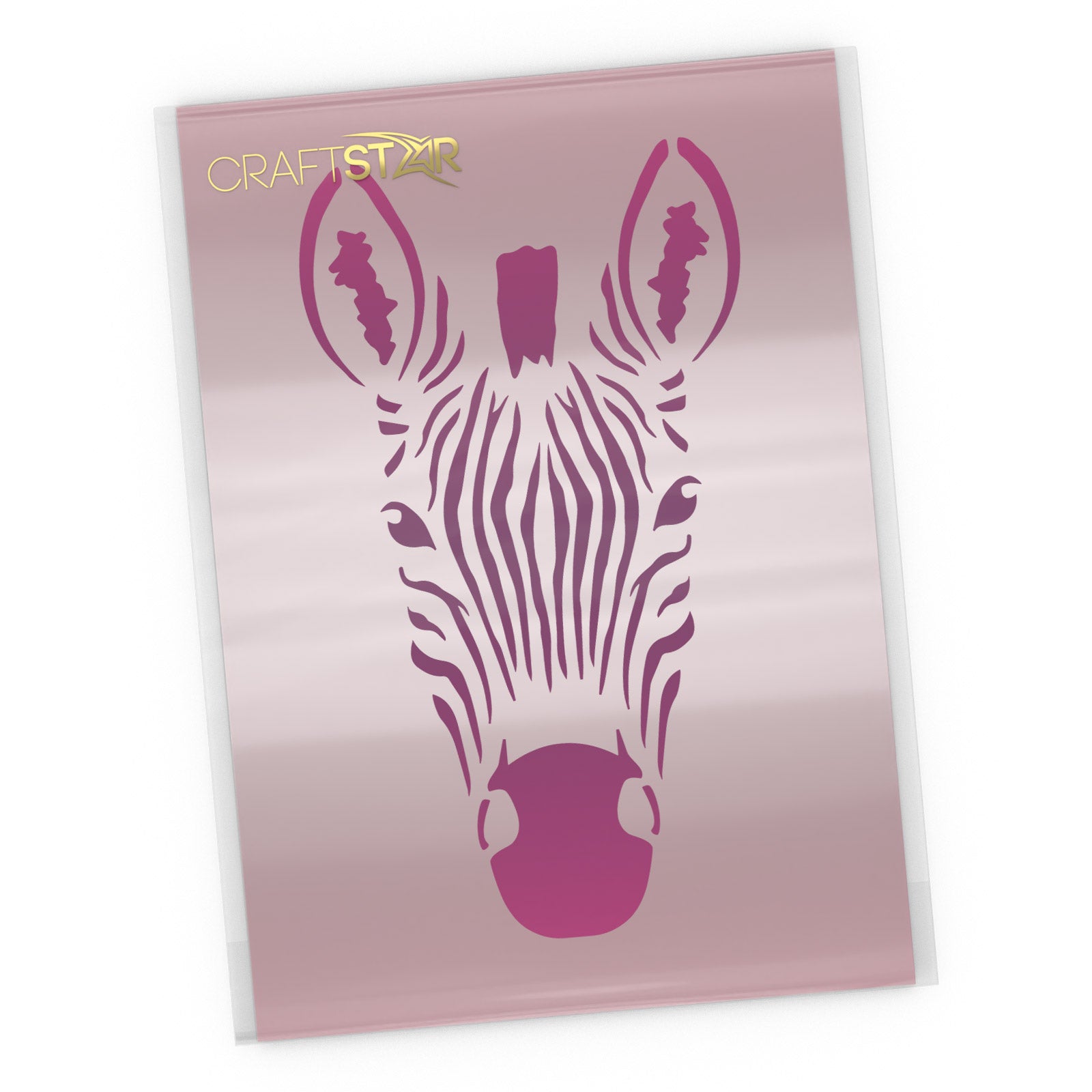 zebra-head-stencil-reusable-laser-cut-template-craftstar