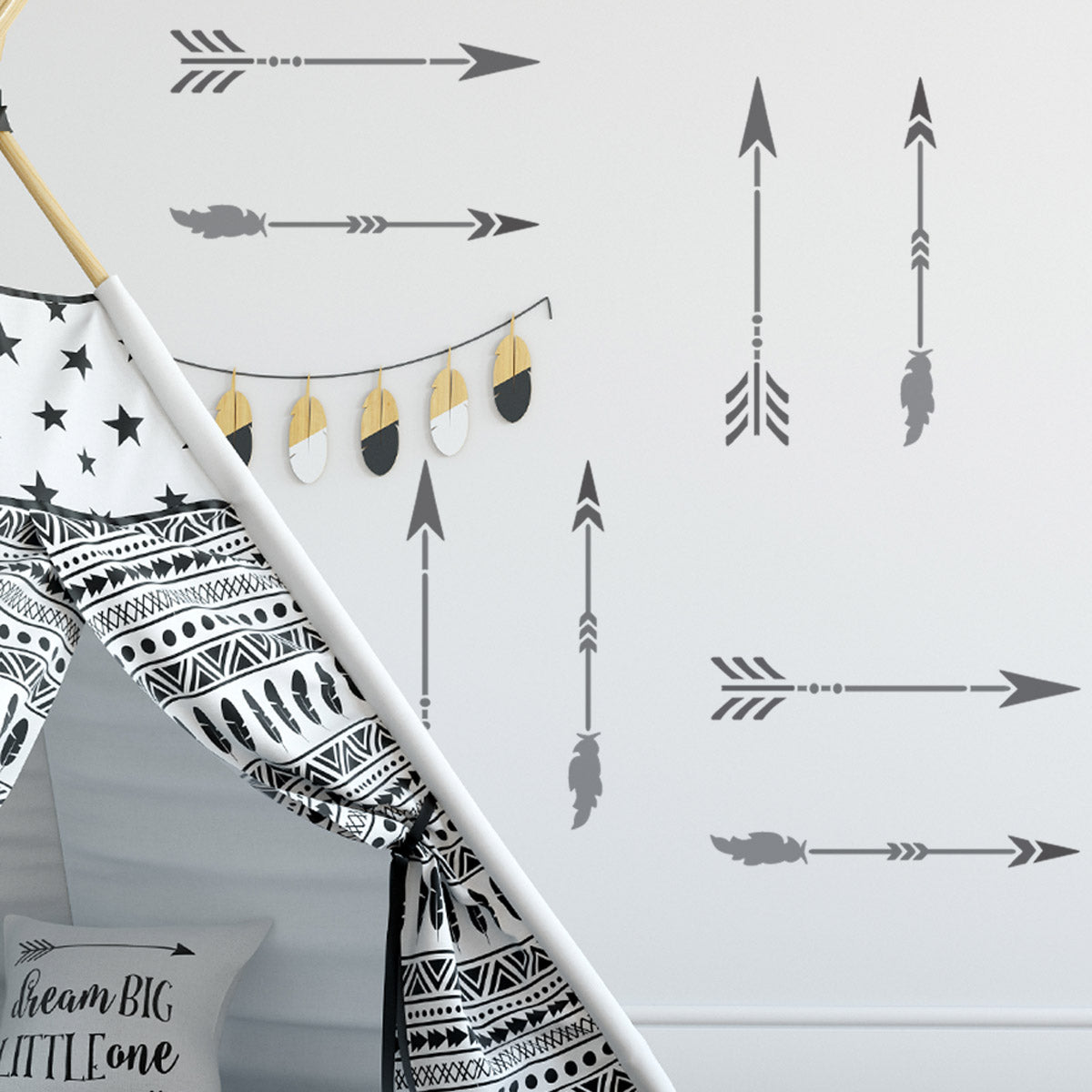 boho arrow stencil set craftstar