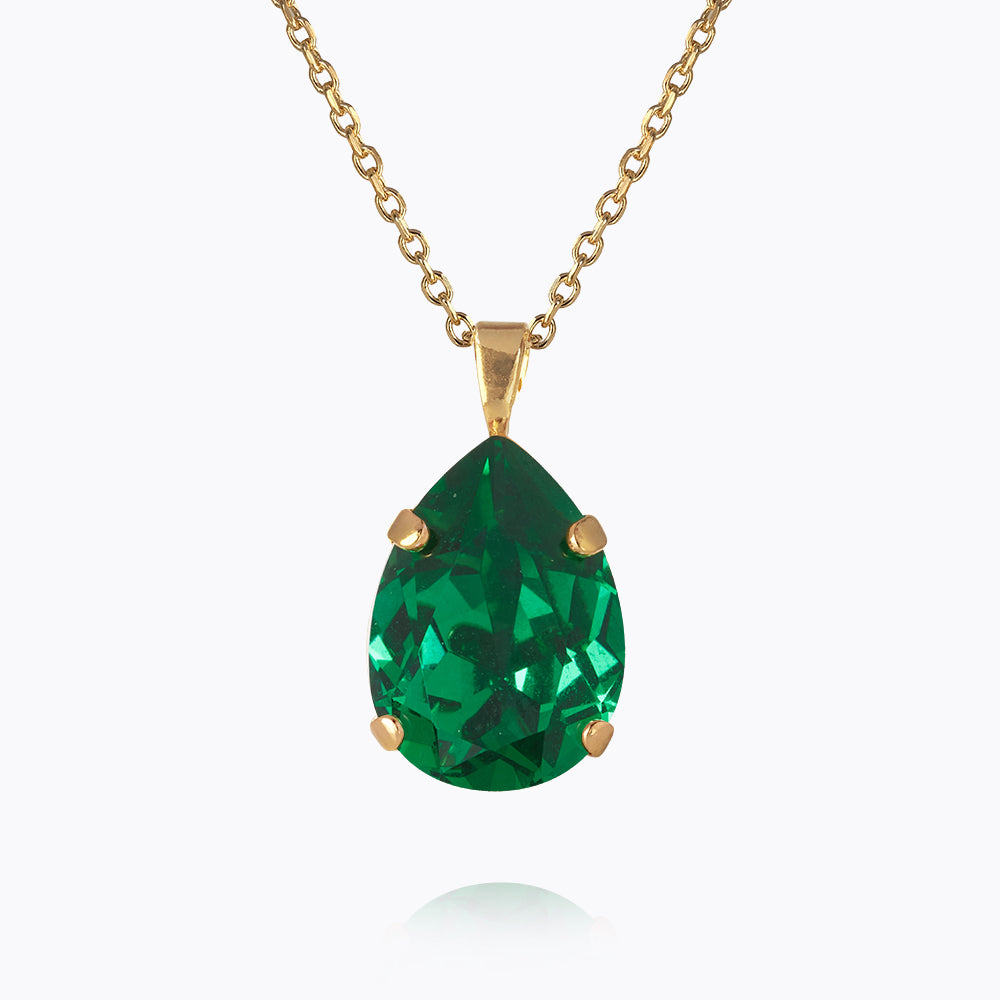 Caroline Svedbom - Mini Drop Necklace Majestic Green Gold Gold / Majestic Green