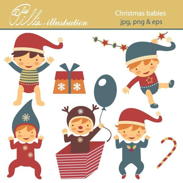 Christmas_babies  Olillia Illustration    Mygrafico