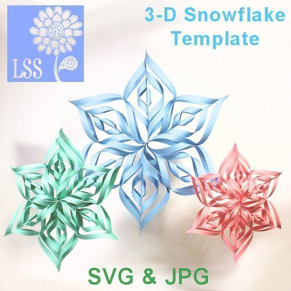 Download 3 D Snowflake Svg Mygrafico