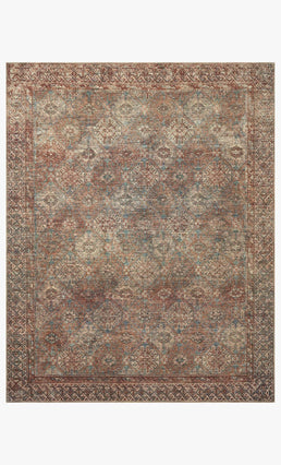 Loloi Amber Lewis x Loloi Morgan Collection MOG-03 Denim / Multi 2' x  3'-6, 0.38 Accent Rug