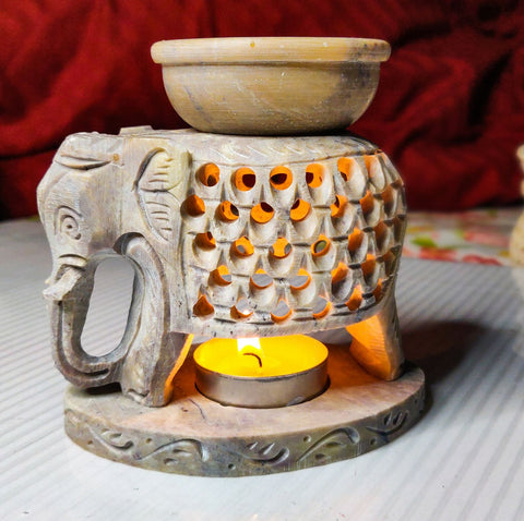 Elephant Oil Burners : Living room decor Ideas