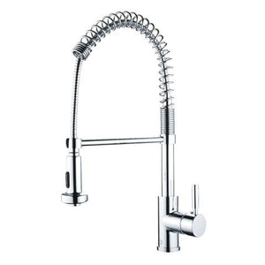 Spring Spout Coil Designer Kitchen Faucet Polished Chrome