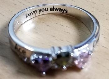 mom ring engraving ideas