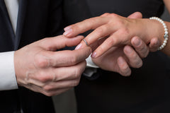 man and women with promise rings
