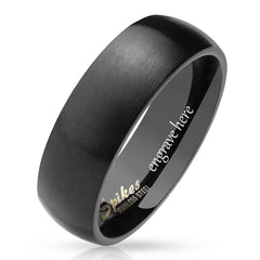 domed mens promise ring