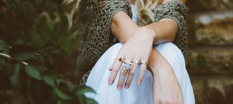 woman wearing jewelry