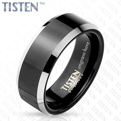 tungsten titanium promise ring