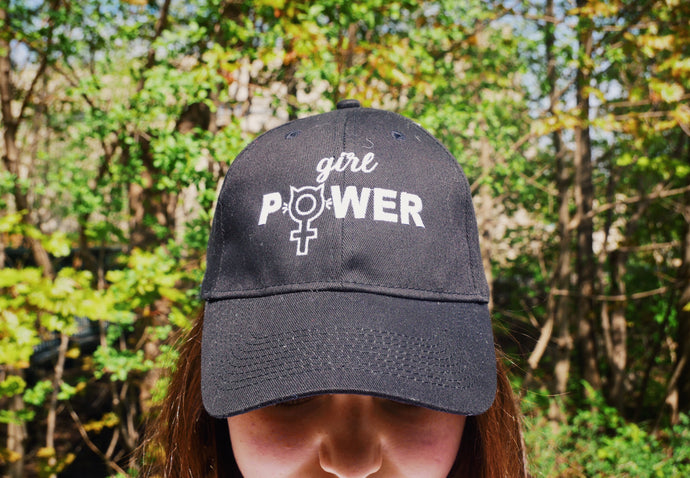 Girl Power Cap in Black