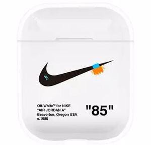 clear nike off white airpod case