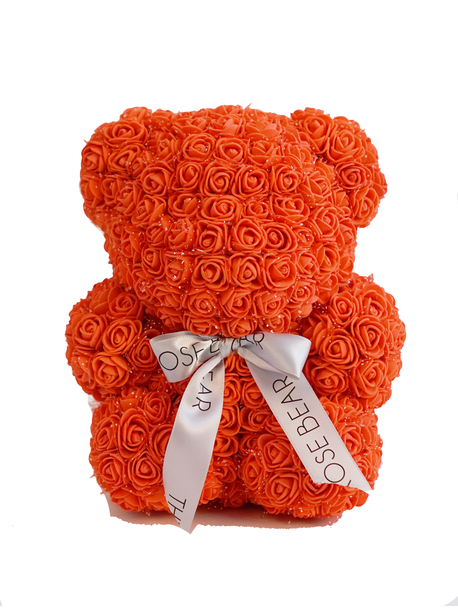 orange rose bear