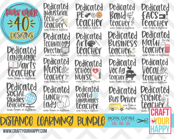 Distance Learning Bundle Updated To Over 40 Dedicated School Staff D Craft Your Happy Shop