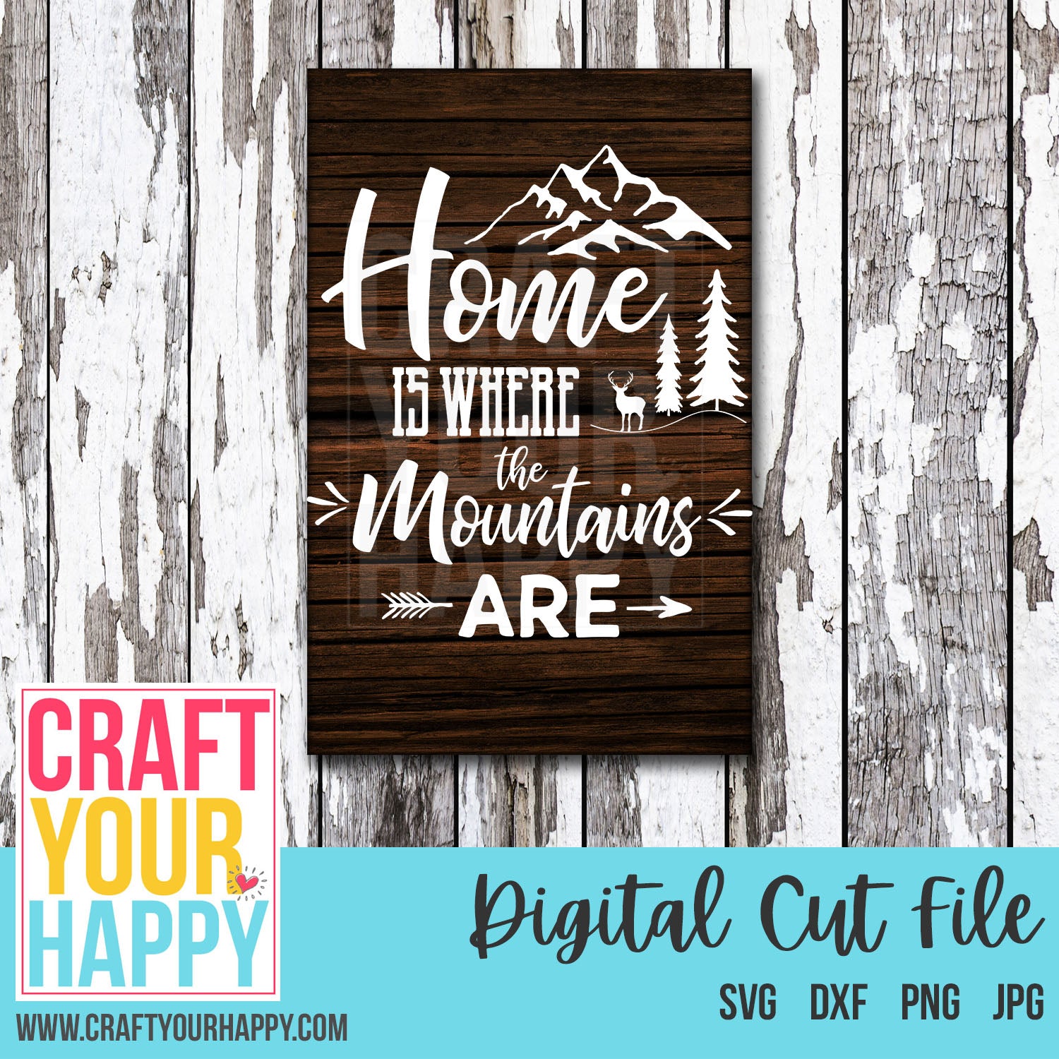 Download Mountains SVG Cut File - Home Is Where The Mountains Are ...