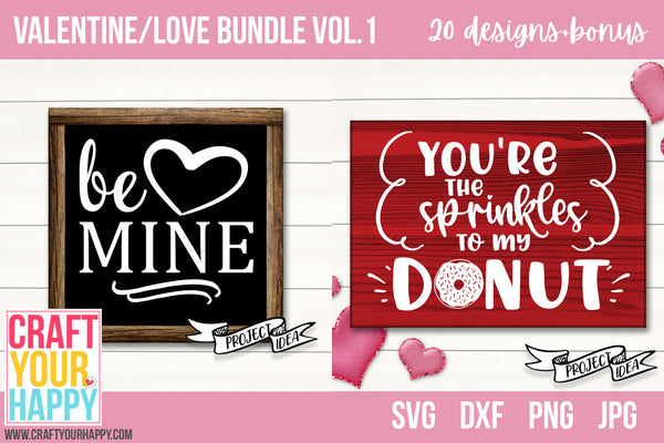 Svg Cut File Bundles Valentine Love Bundle Vol 1 Craft Your Happy Shop