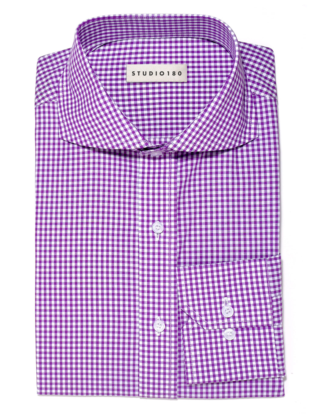 Purple Gingham Dress Shirt – Studio 180