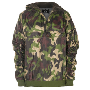 Anorak Hooded Bomber Jacket : Camo