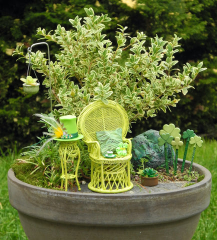 St. Patricks Day Miniature Garden for Indoors