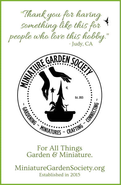 The Miniature Garden Society Advertisement