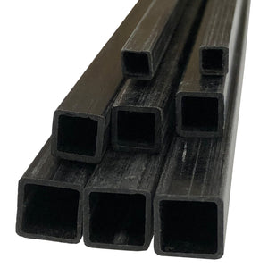 (4) Pultruded Square Carbon Fiber Tube - 8mm x 8mm x 1000mm