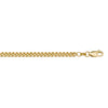 YELLOW GOLD SOLID CURB LINK CHAIN