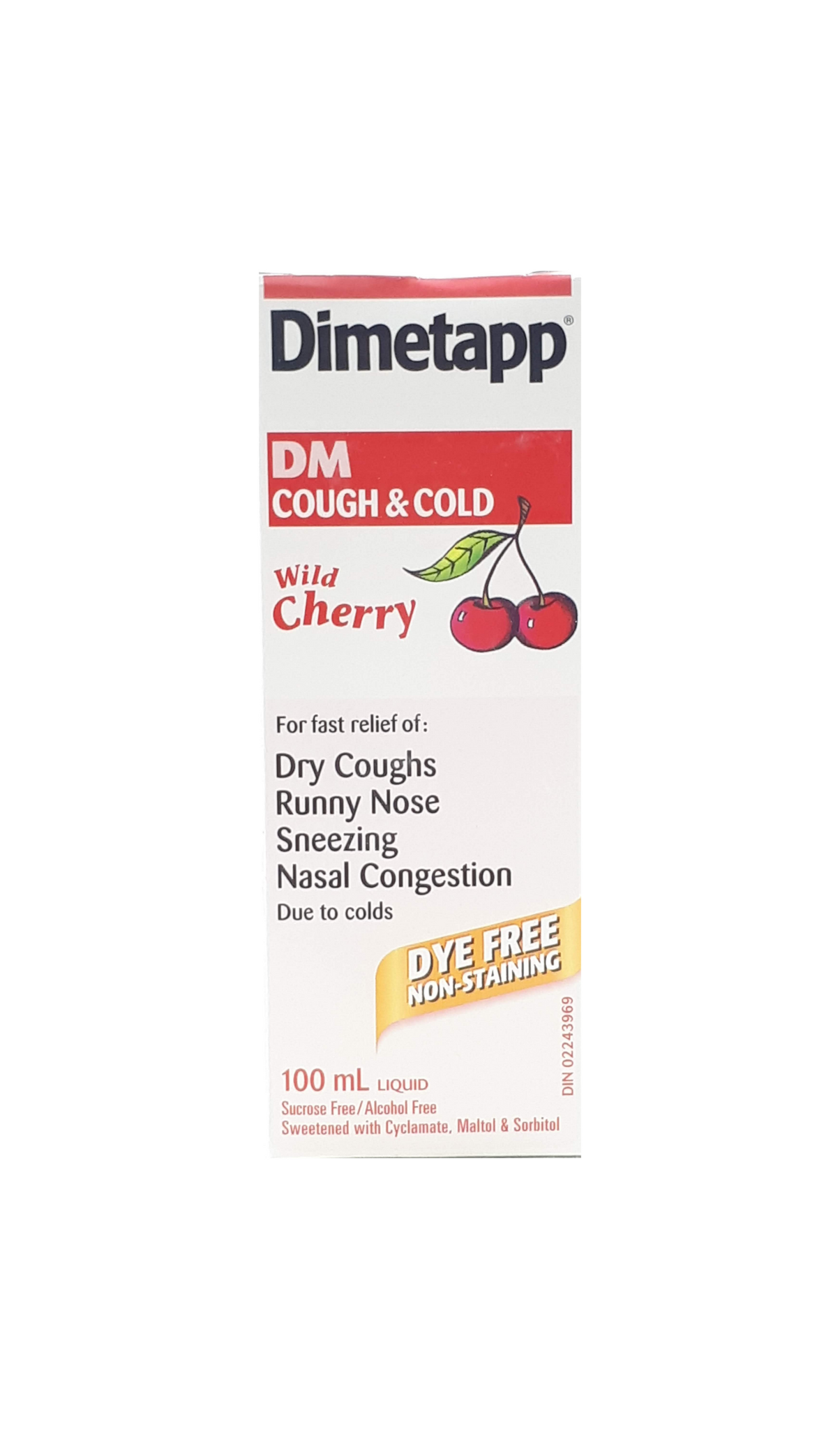 Dimetapp DM Cough & Cold, Wild Cherry, 100 mL Green Valley Pharmacy