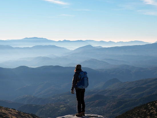 Man on mountains