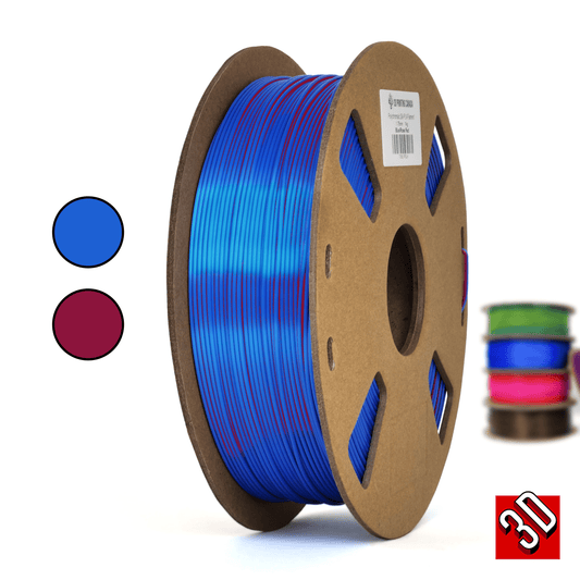 Red/Blue/Green - Polychromatic Tri-Colour Silk PLA Filament - 1.75mm, – 3D  Printing Canada