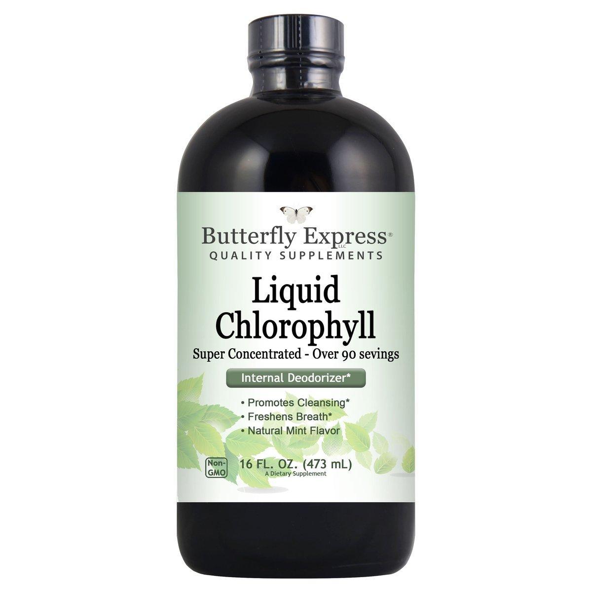 liquid chlorophyll before and after