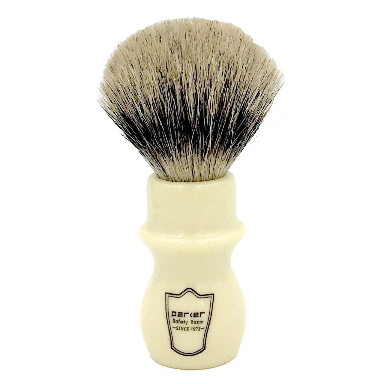 Parker - WMPB White Mug Pure Badger Bristle Shaving Brush