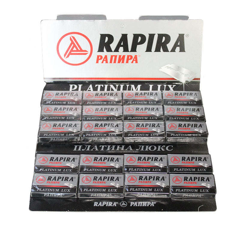 Rapira Platinum Lux DE Safety Razor Blades - 100 pack