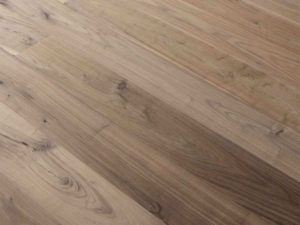 Walnut Unfinished Wide Plank Hardwood Flooring Rustic Grade