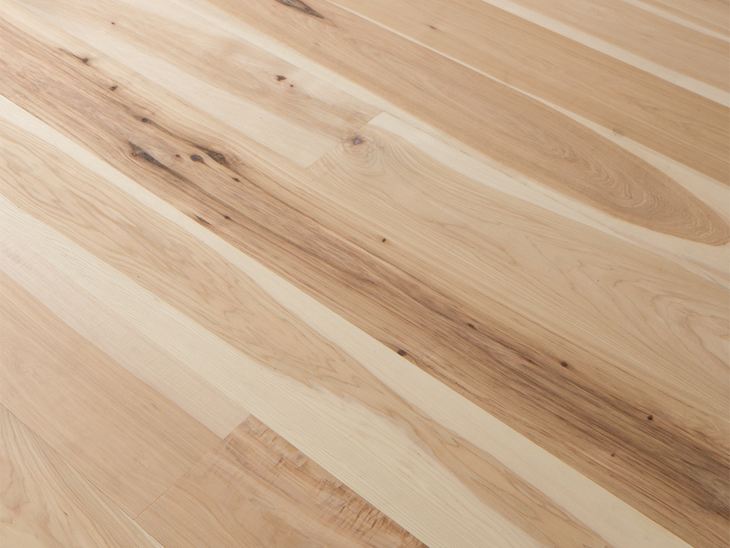 Hickory Unfinished Wide Plank Engineered Hardwood Flooring