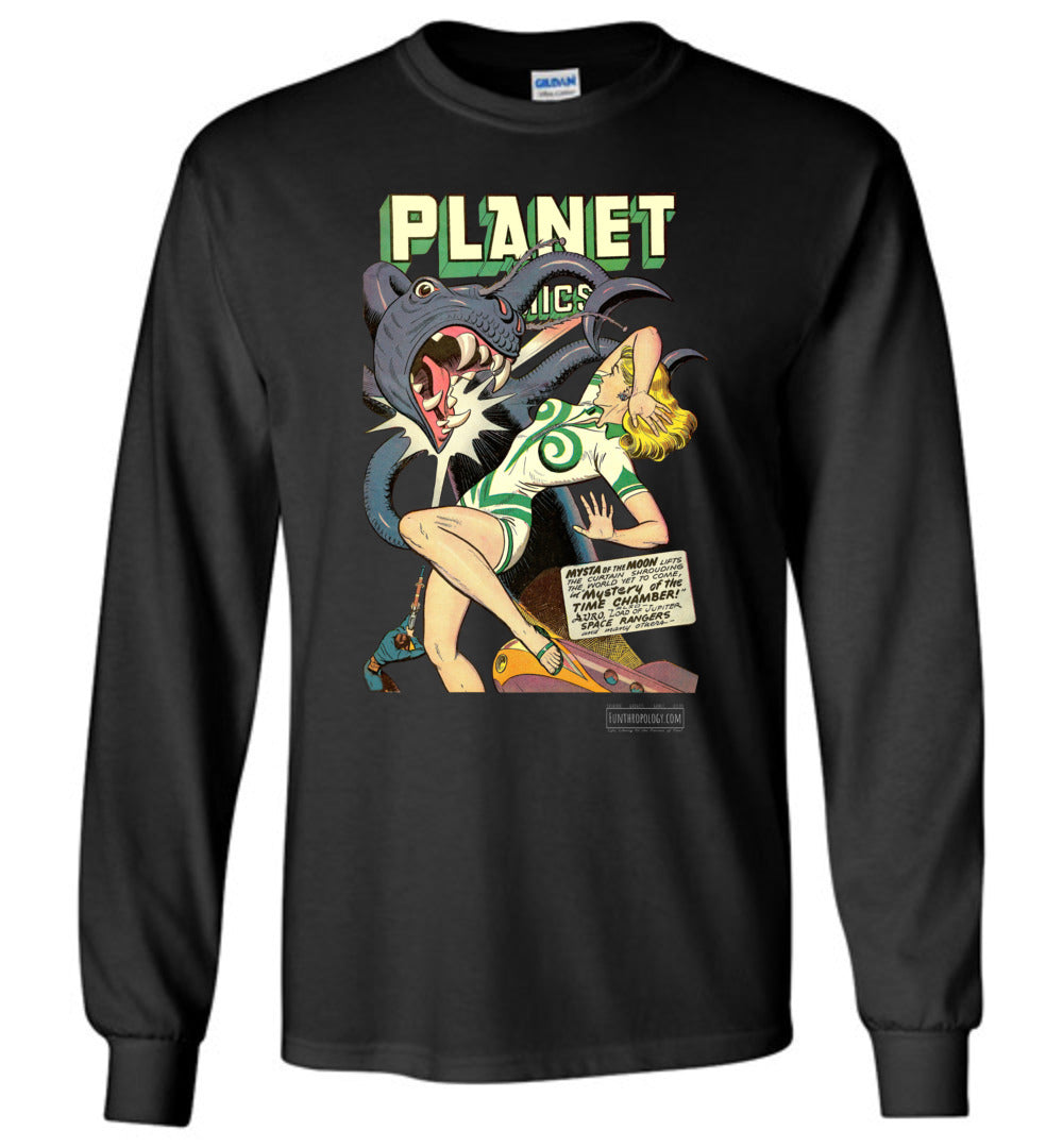 Planet Comics No.52 Long Sleeve (Unisex, Dark Colors)