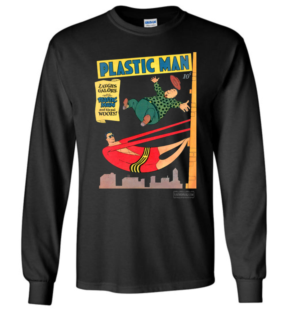 Plastic Man No.4 Long Sleeve (Unisex, Dark Colors)