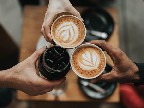 cups of coffee caffeinated drinks