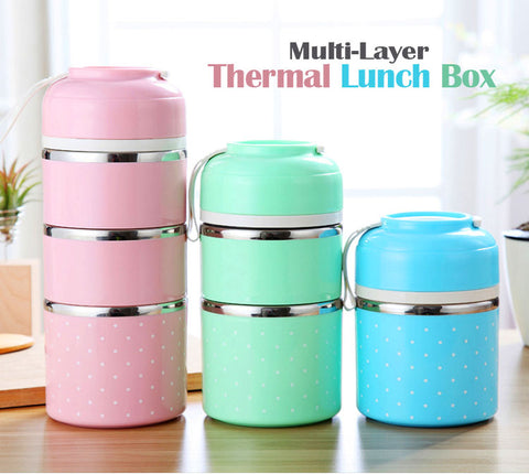 multi layer thermal lunch box